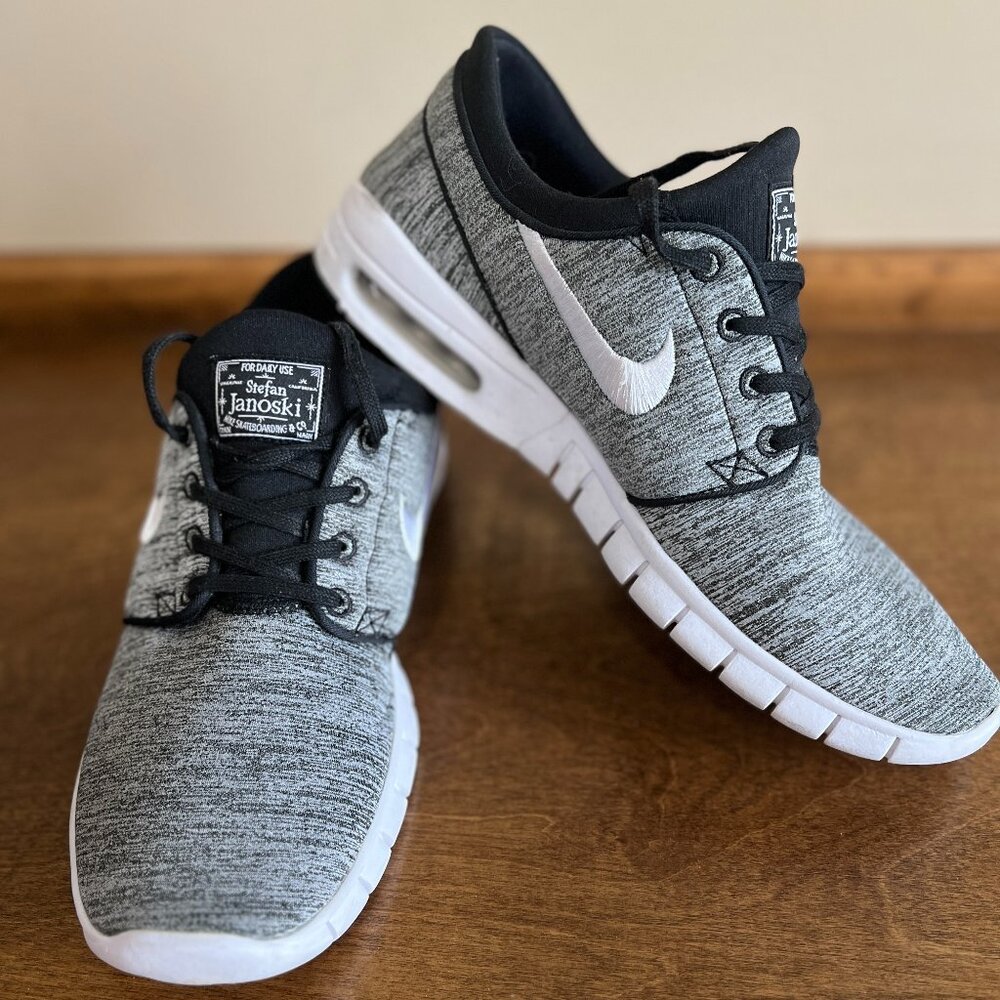 Nike Stephan Janoski Skateboarding Sneakers Oreo 631303-028 Men's Size 10.5